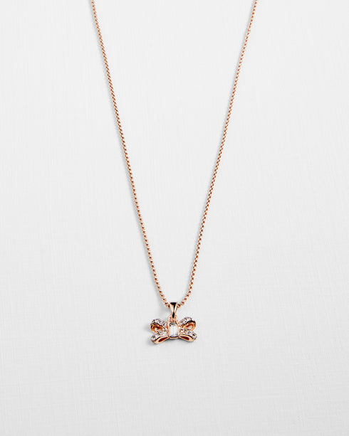 <P>Crystal Sparkle Bow Tiny Pendant</P>